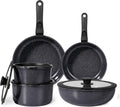 Ceramic Pots and Pans Set Non Stick, 11 Piece Nonstick Detachable Handle Cookware Sets, Non Toxic Induction Kitchen Pot and Pan with Removable Handle, Healthy RV Cookware, Dishwasher ＆Oven Safe