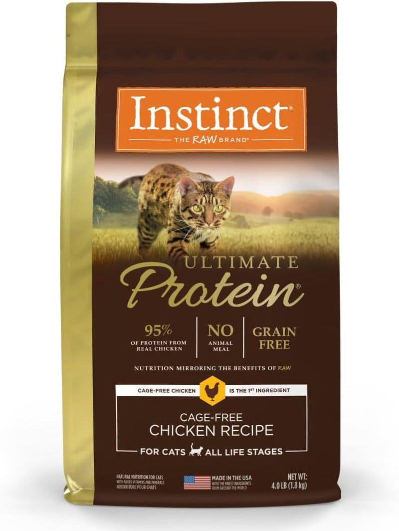 Ultimate Protein, Natural Dry Cat Food, Grain Free Recipe - Cage Free Chicken, 4 Lb. Bag