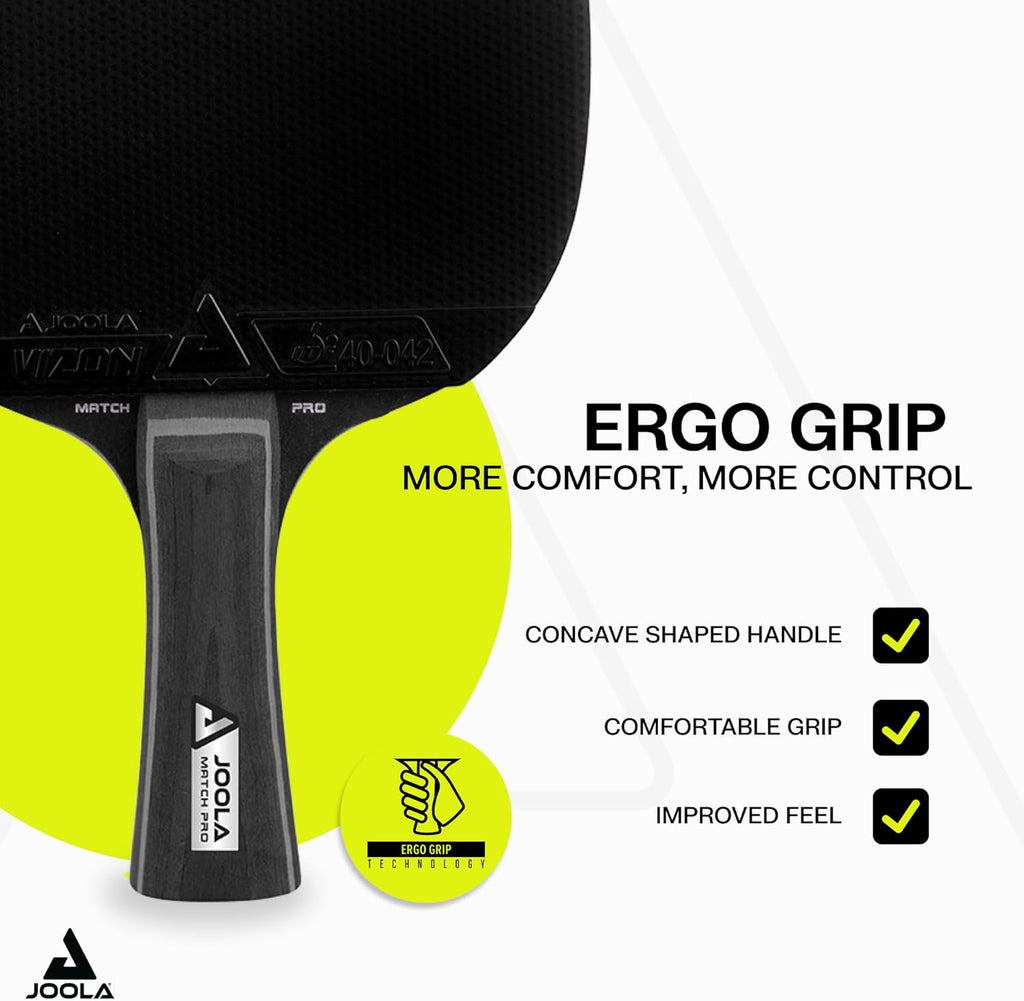 Duo Pro Ping Pong Paddles Set of 2 - Professional Table Tennis Paddles, Three Advanced 3 Star Tournament Ping Pong Balls and Carrying Case - Advanced Table Tennis Rackets