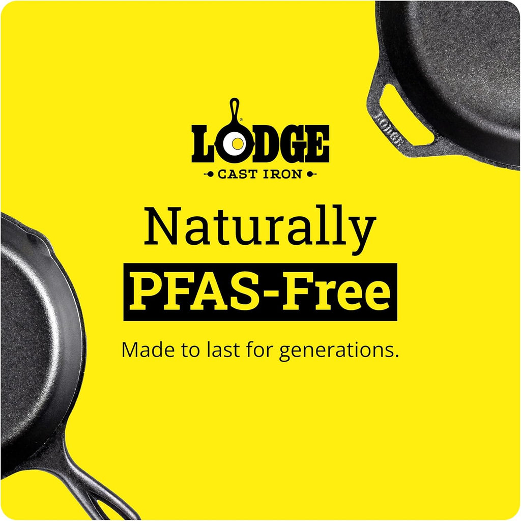 Seasoned Cast Iron Loaf Pan 8.5 Inches - Pre-Seasoned Rectangular Cast Iron Bakeware- Even Browning Bread Pan with Easy-Release Finish - Pfas-Free Non-Toxic Cookware