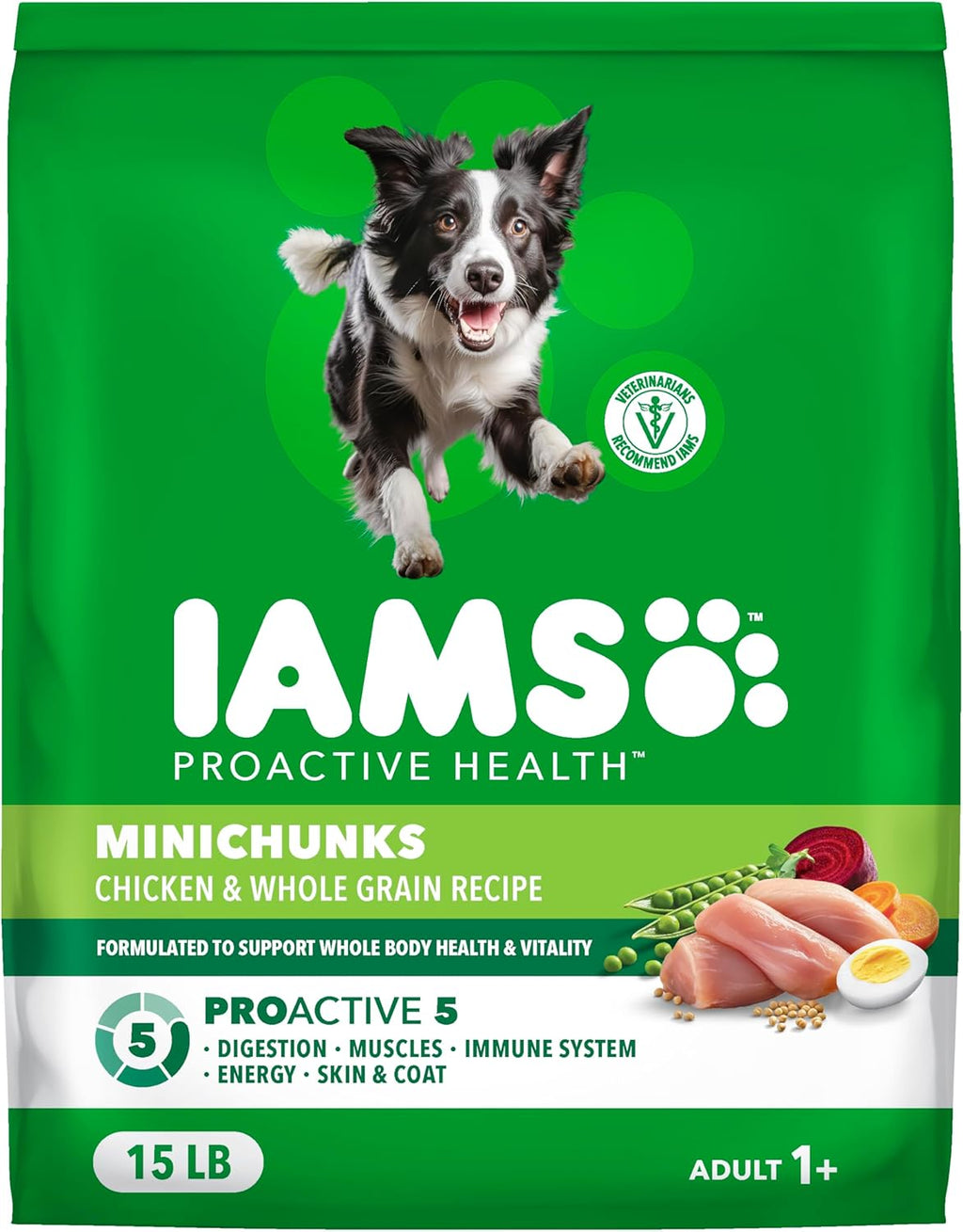 Proactive Health Minichunks Premium Dry Dog Food, Adult Dog Food Dry Recipe, 15 Lb. Bag