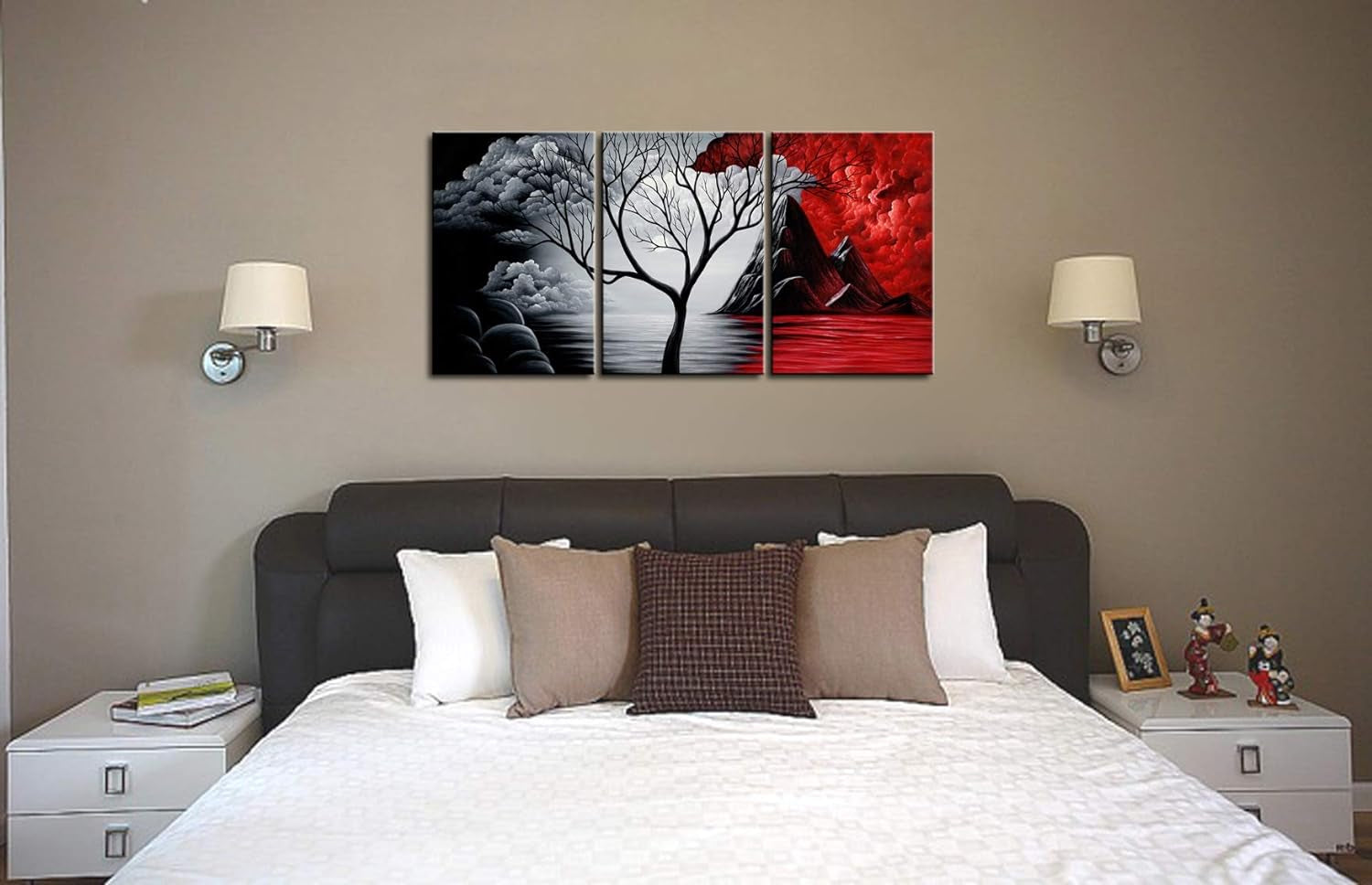 Canvas Wall Art Abstract Pictures for Wall Decor Canvas Prints of Abstract Paintings for Living Room Decor 3 Panels Artwork Sets for Home Decor Office Decorations