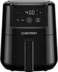 2 Qt Mini Air Fryer – Digital Space-Saving Compact Air Fryer with Nonstick and Dishwasher Safe Basket, Quick & Easy Meals in Minutes, Features Digital Timer and Shake Reminder – Black