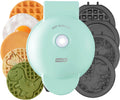 Multimaker® Mini System - Compact Waffle Maker for Family Breakfasts - Removable Griddle Plates & Nonstick Surface - 6 Plates - Aqua