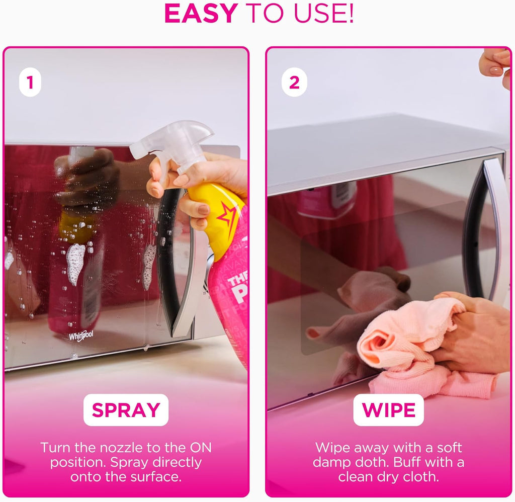 the Pink Stuff Miracle Multi-Purpose Cleaner – Removes Grease, Grime, and Stains on Kitchens, Bathrooms, Floors, and More, 25 Fl Oz
