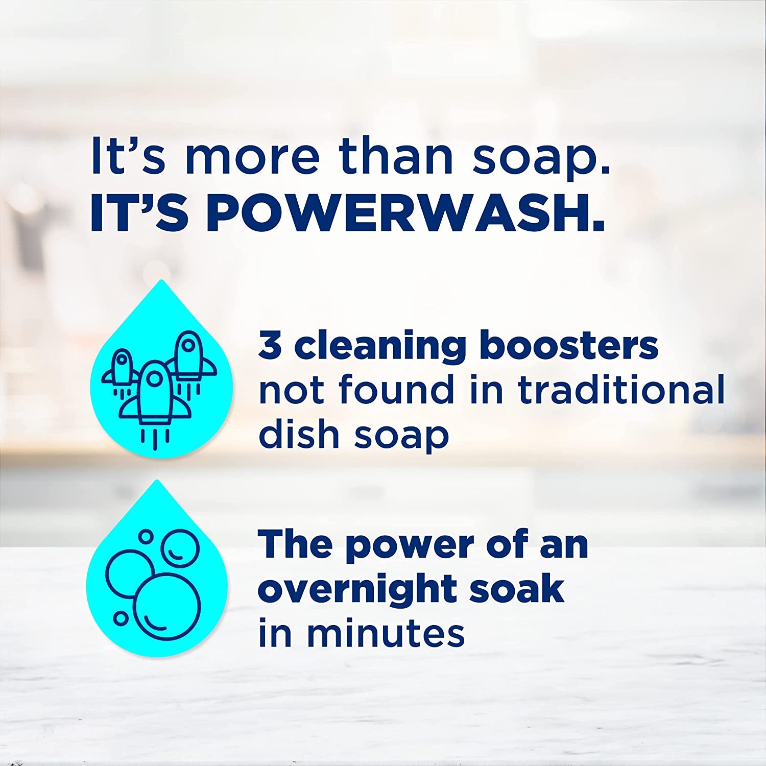 Powerwash Spray, Dish Soap, Dishwashing Liquid, Cleaning Supplies, Lemon, 1 Starter Kit + 3 Refills, 4 Units of 16Oz (64Oz)