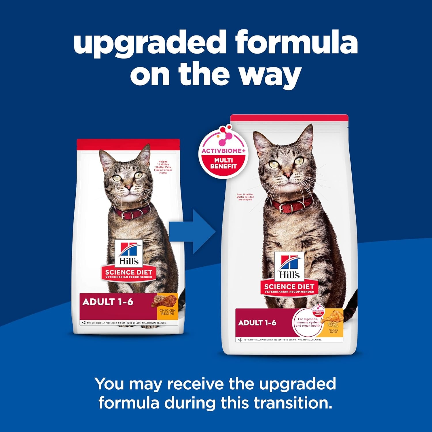 Hill'S Science Diet Adult 1-6 Dry Cat Food, Chicken, 4 Lb. Bag