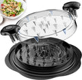 Chicken Shredder Tool Twist Large Chicken Breast Shredder with Brush&Fork, Visible Meat Shredder Machine, Strong Anti-Slip Strip, Ergonomic Handle, BPA Free, Suitable for Pork Beef Chicken
