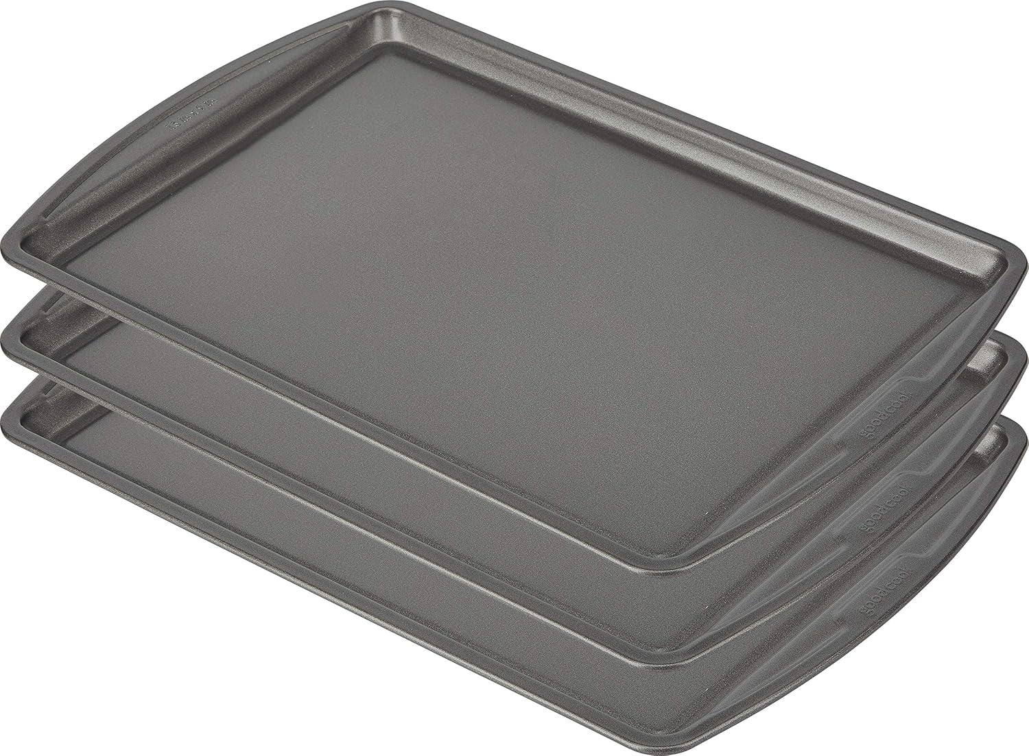 Everyday Nonstick Carbon Steel 13” X 9” Baking Sheet Set, 3 Pack – Standard-Sized Carbon Steel Cooking Pans, Bakeware Set, Cookie Sheets for Baking, Oven Pan Set