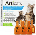 Flea and Tick Prevention for Cats & Kittens, Topical Cat Flea and Tick Treatment – Fast-Acting & Long-Lasting 6-Dose Supply