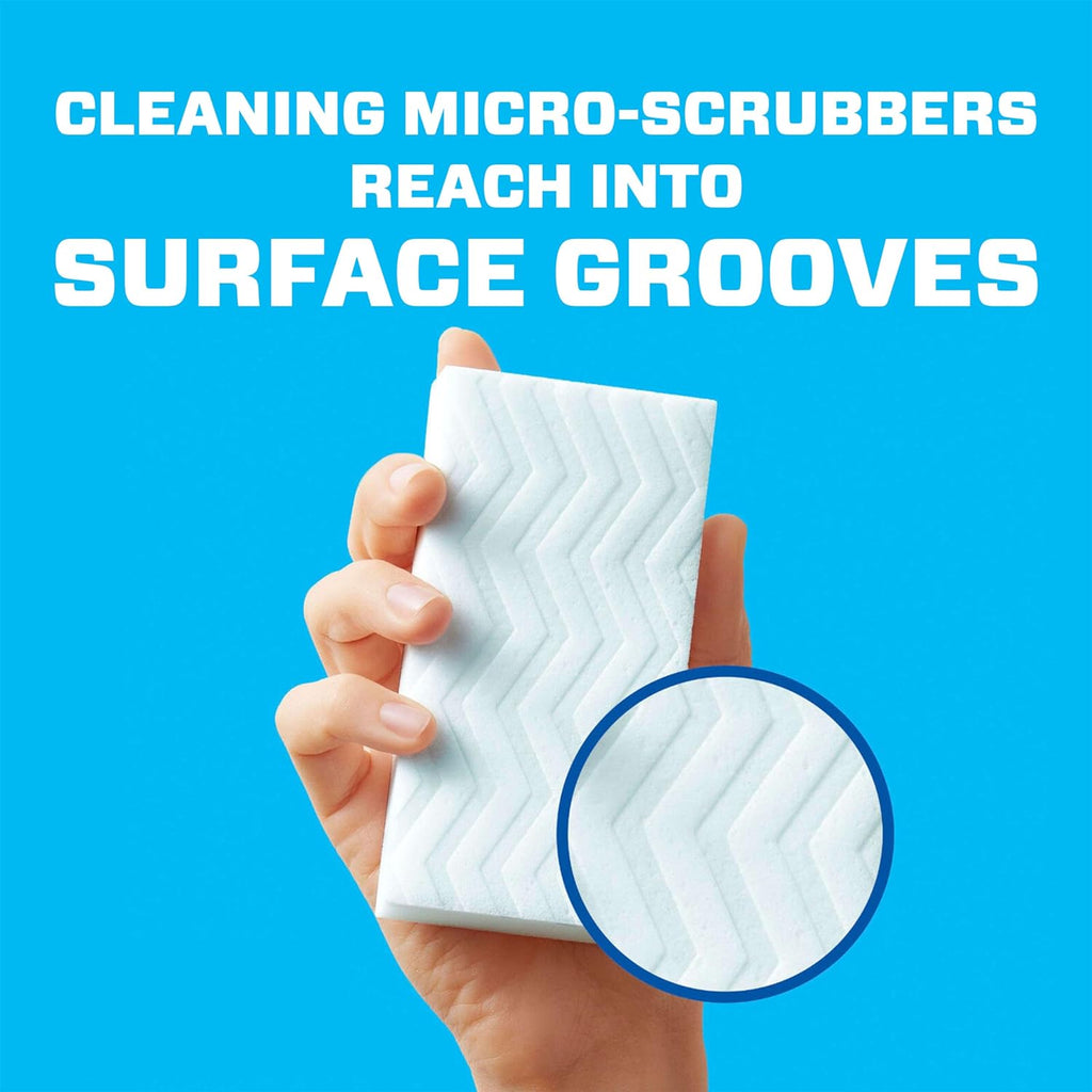 Magic Eraser Original Cleaning Pads, Multi Purpose Cleaner, Bathroom Cleaning Supplies, All Purpose Cleaner, White, 6 Count