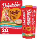 Squeeze up Catnip Variety Pack, Creamy Squeezable Puree, Lickable Wet Cat Treats, Grain Free, No Added Fillers, No By-Products, No Added Preservatives, 0.5 Ounces Tube, 20 Tubes Total