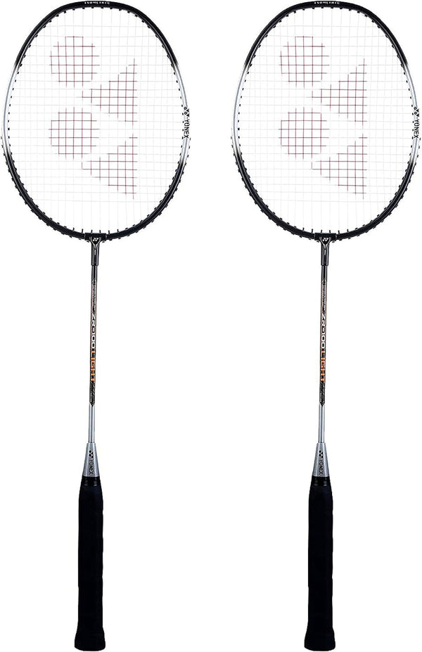 ZR 100 Light Aluminum Blend Badminton Racquet with Full Cover, Set of 2