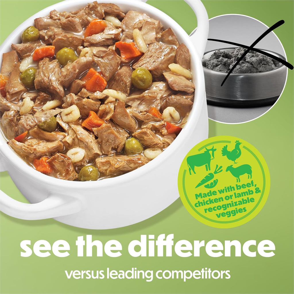 Purina  Gravy Wet Dog Food Variety Pack, Prepared Meals Stew - (12) 10 Oz. Tubs