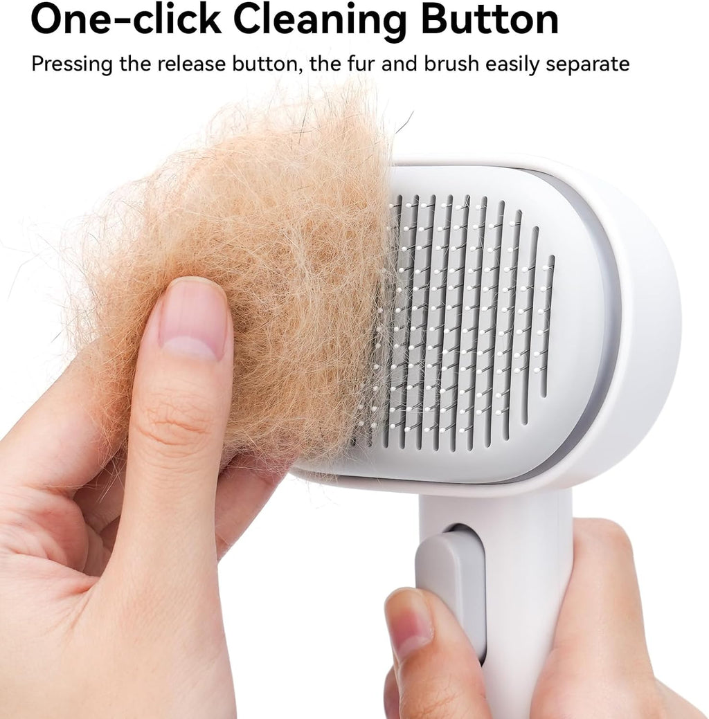 Cat Brush for Shedding, Cat Brushes for Indoor Cats, Cat Brush for Long or Short Haired Cats, Cat Grooming Brush Cat Comb for Kitten Rabbit Massage Removes Loose Fur