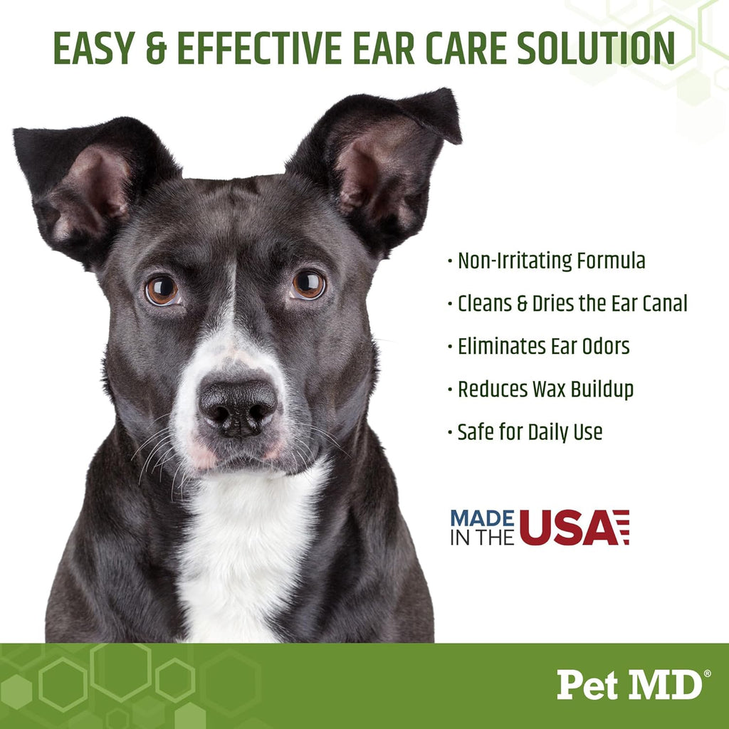 Dog Ear Cleaning Wipes – Otic Cleanser for Dogs, Soothing Ear Care with Aloe Vera & Eucalyptus, Regular Wipes, 100 Count