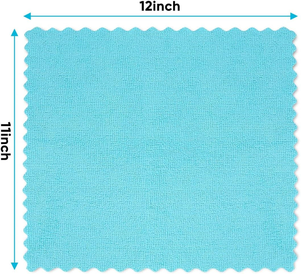 Microfiber Cleaning Cloth, 24 Pack Highly Absorbent Cleaning Rags, Household Cleaning Supplies, Reusable Microfiber Towels Lint Free Cloths for House, Kitchen, Car Care, 12X11 Inch