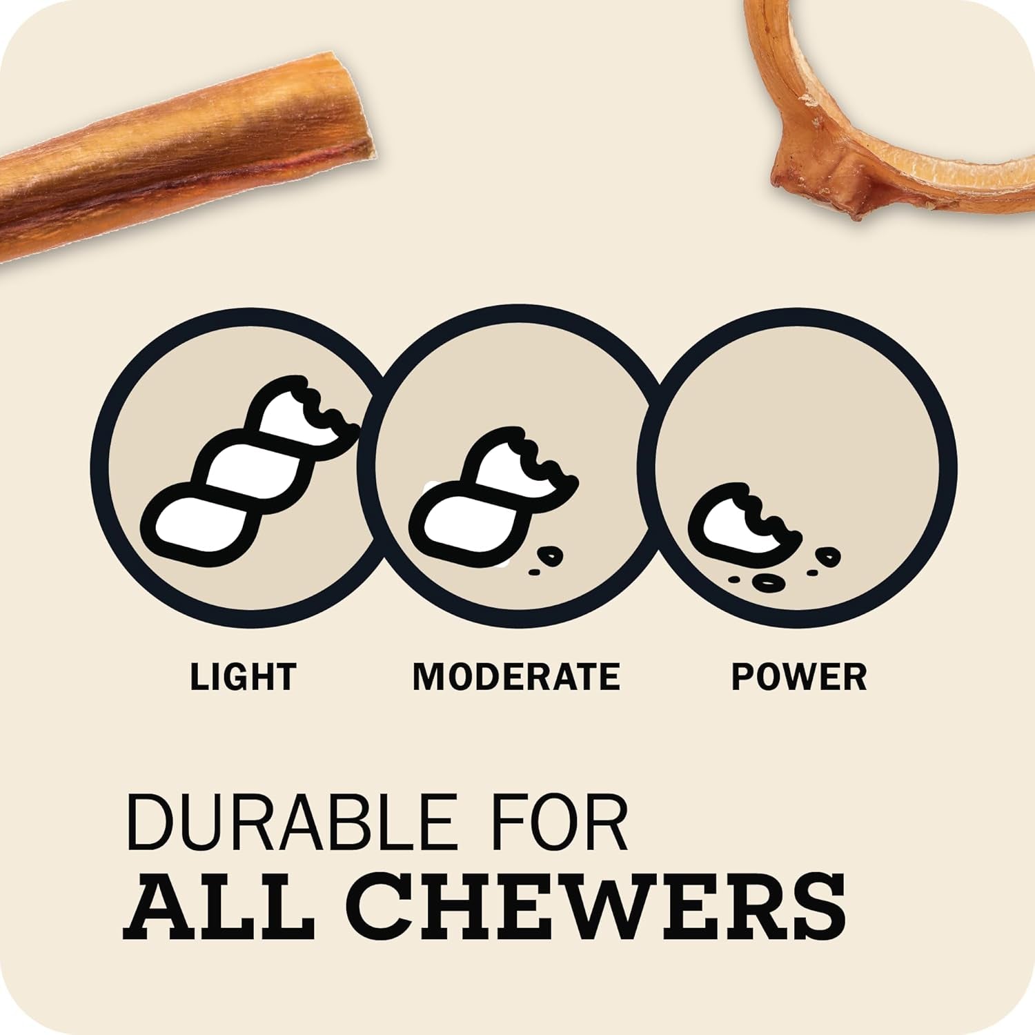 All Natural 5"-8" Braided Bully Sticks for Small & Large Dogs - Healthy Long Lasting Beef Chews Variety Party Pack - Single Ingredient Low Odor Rawhide Free - 8 Oz Bag