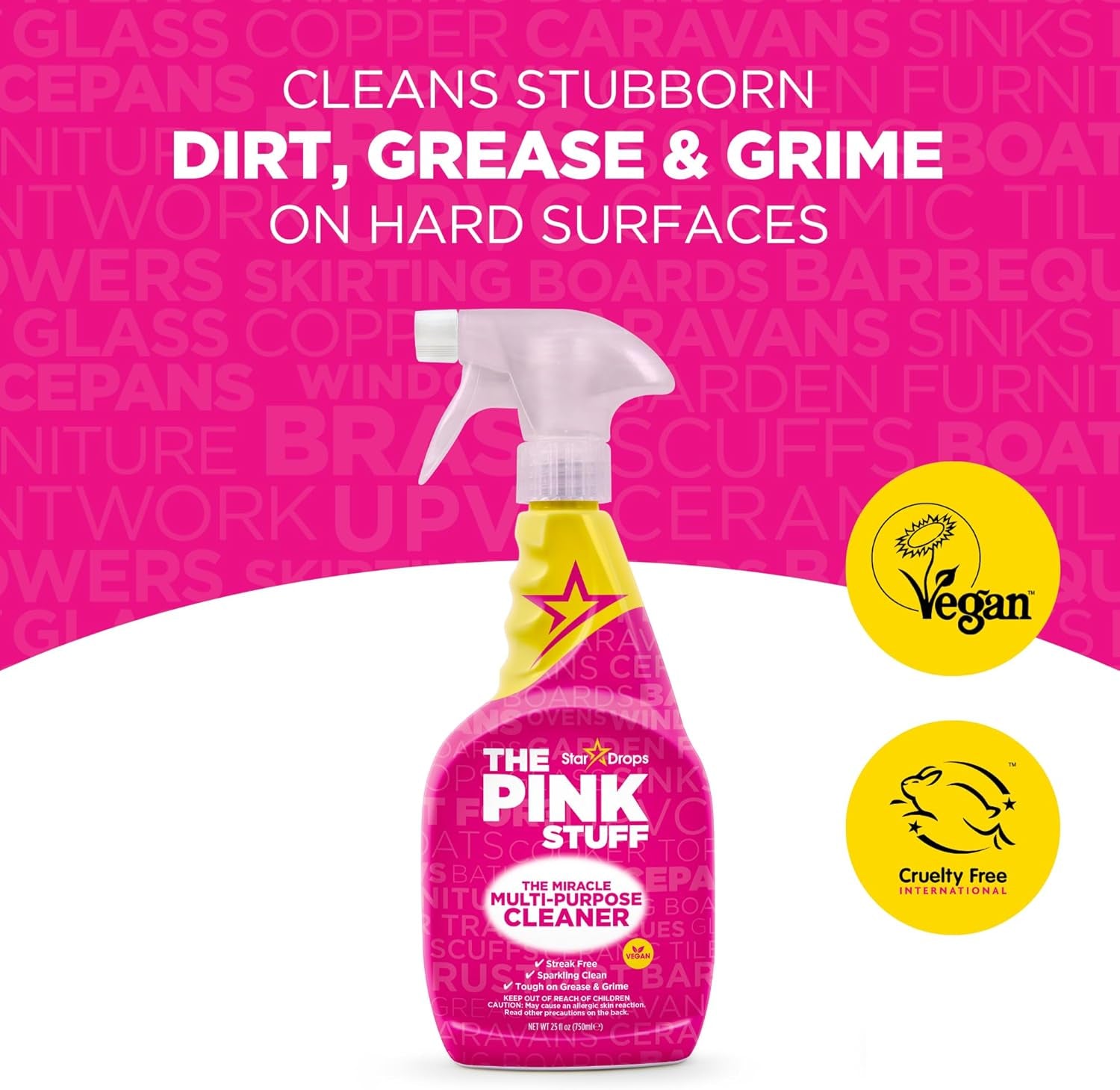 - the Pink Stuff - Miracle Cleaning Ultimate Bundle – Paste, Multi-Purpose Spray, Bathroom Foam Spray, and Cream Cleaner – Ideal for Kitchens, Bathrooms, Outdoors, and More