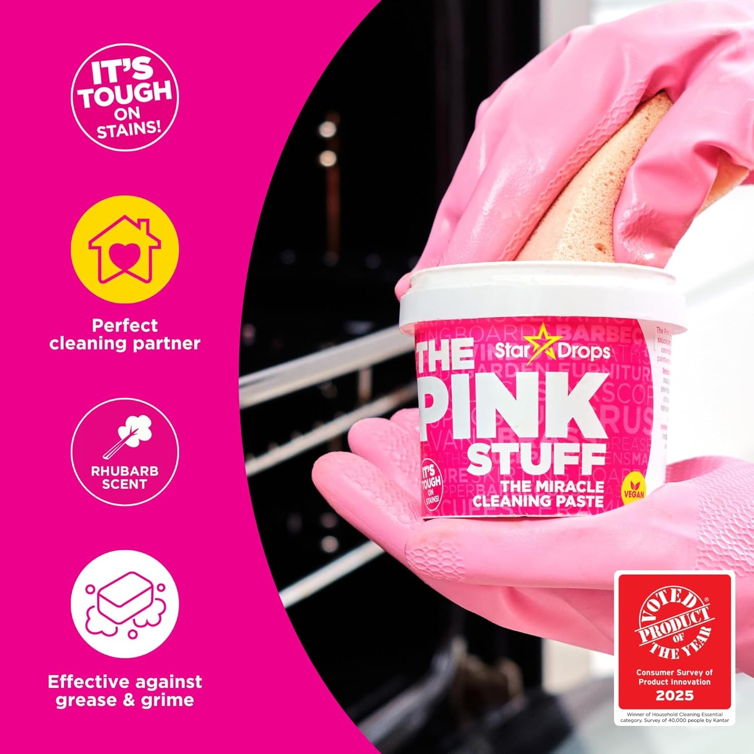 - the Pink Stuff - Miracle Cleaning Ultimate Bundle – Paste, Multi-Purpose Spray, Bathroom Foam Spray, and Cream Cleaner – Ideal for Kitchens, Bathrooms, Outdoors, and More