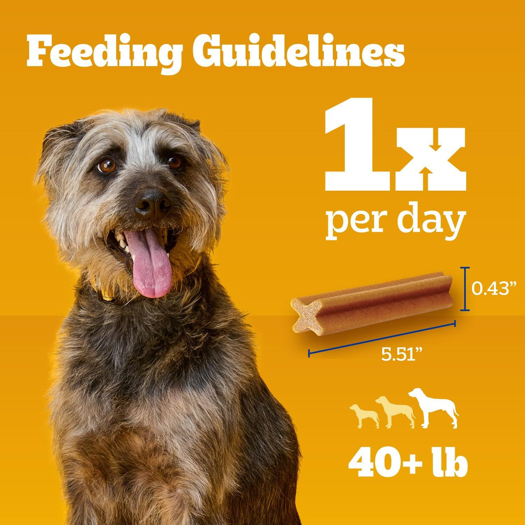 Pedigree Dentastix Large Dog Treats, Original, Beef & Fresh, 2.73 Lb. Variety Pack (51 Treats Total)