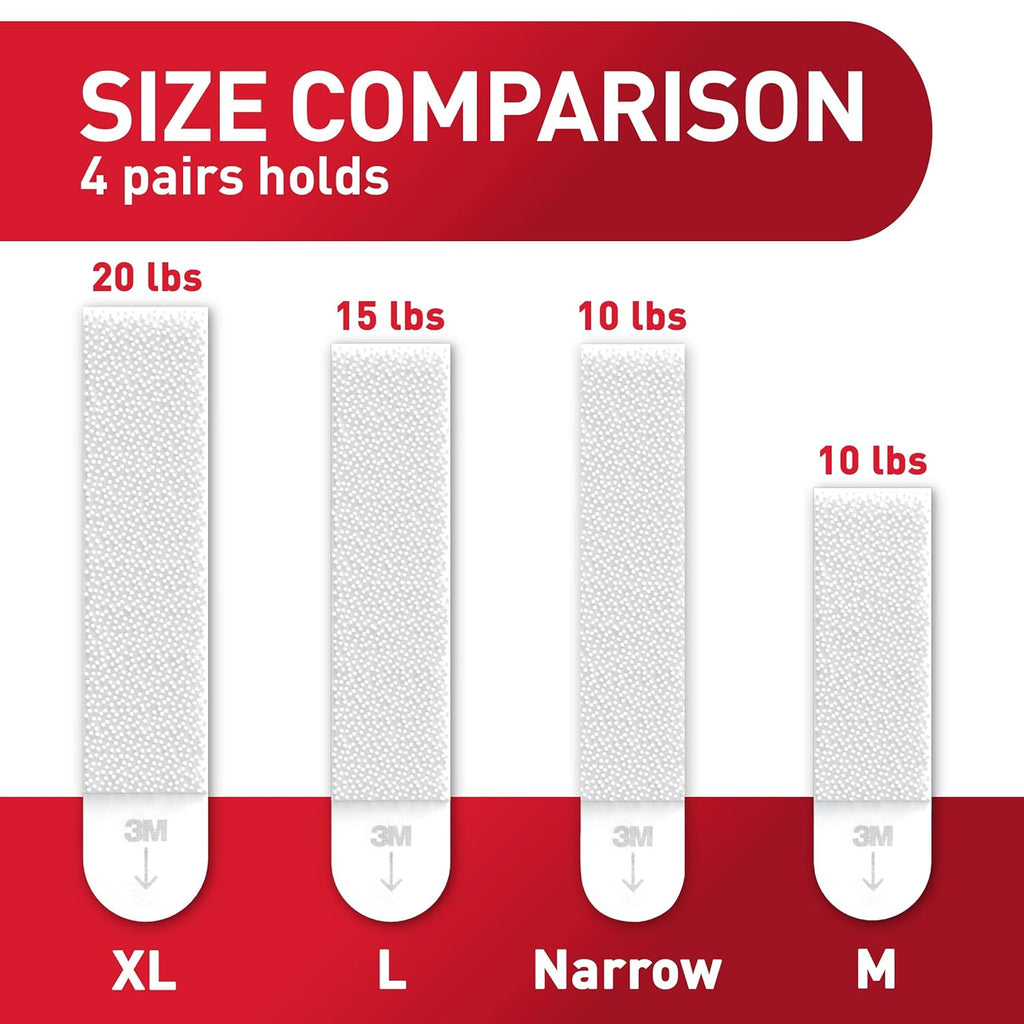 Command 15 Lb Large Picture Hanging Strips 14 Pairs (28 Strips), Damage-Free Hanging Picture Hangers, No Tools Wall Hanger for Home Decor, White Adhesive