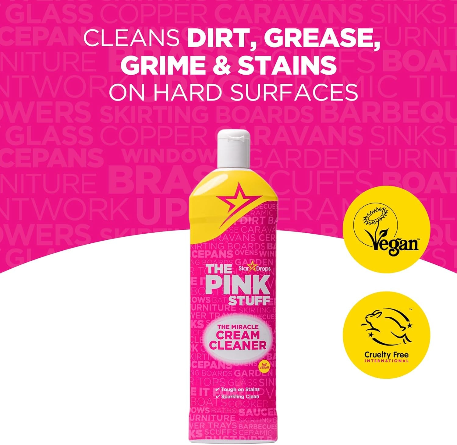 - the Pink Stuff - Miracle Cleaning Ultimate Bundle – Paste, Multi-Purpose Spray, Bathroom Foam Spray, and Cream Cleaner – Ideal for Kitchens, Bathrooms, Outdoors, and More