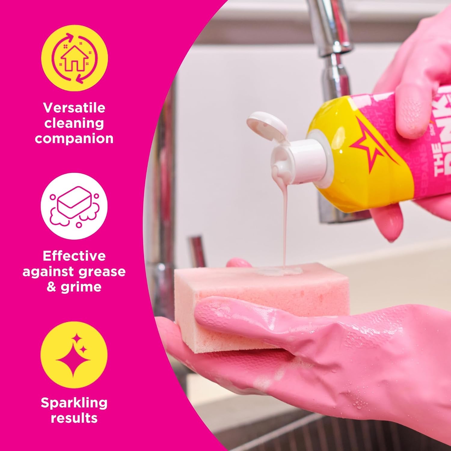 - the Pink Stuff - Miracle Cleaning Ultimate Bundle – Paste, Multi-Purpose Spray, Bathroom Foam Spray, and Cream Cleaner – Ideal for Kitchens, Bathrooms, Outdoors, and More