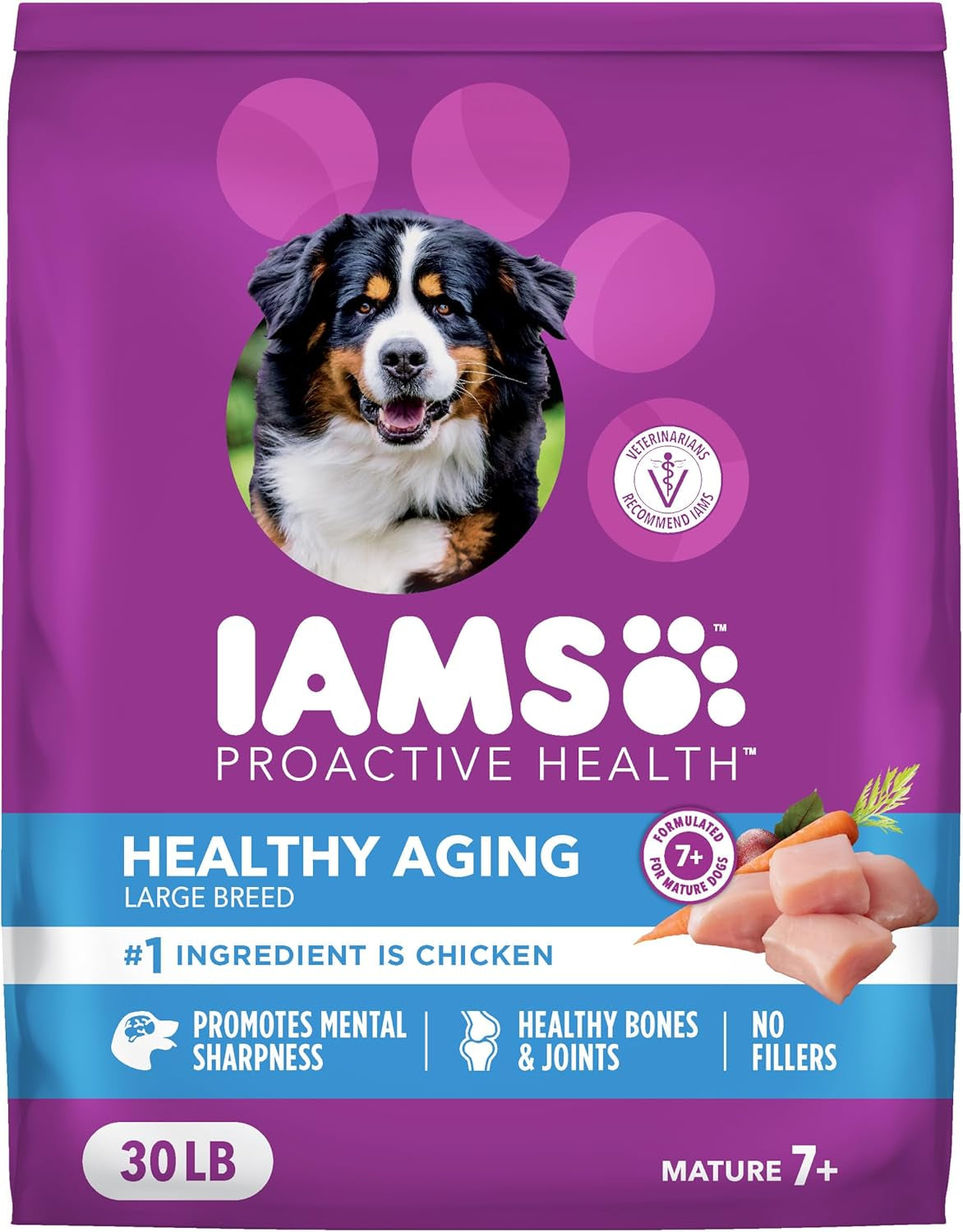 Proactive Health Dry Dog Food, Large Breed Mature Premium Adult Dog Food for Large Breeds, with Chicken, 30 Lb. Bag