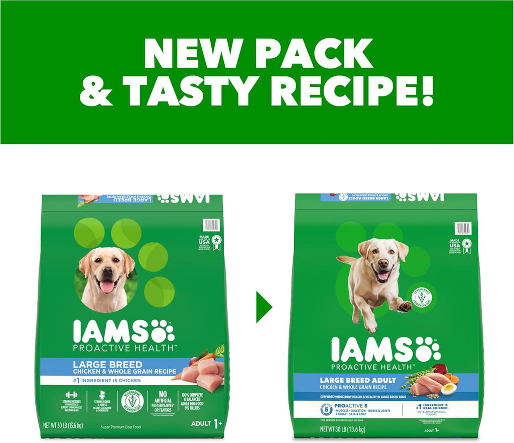 Proactive Health Large Breed Dry Dog Food, Adult Dry Dog Food for Large Breeds, Chicken, 30 Lb. Bag