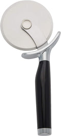 Kitchenaid Classic Pizza Wheel with Sharp Blade for Cutting through Crusts, Pies and More, Built in Finger Guard for Safety and Comfort Grip to Protect Fingers, Dishwasher Safe, 9-Inch, Black