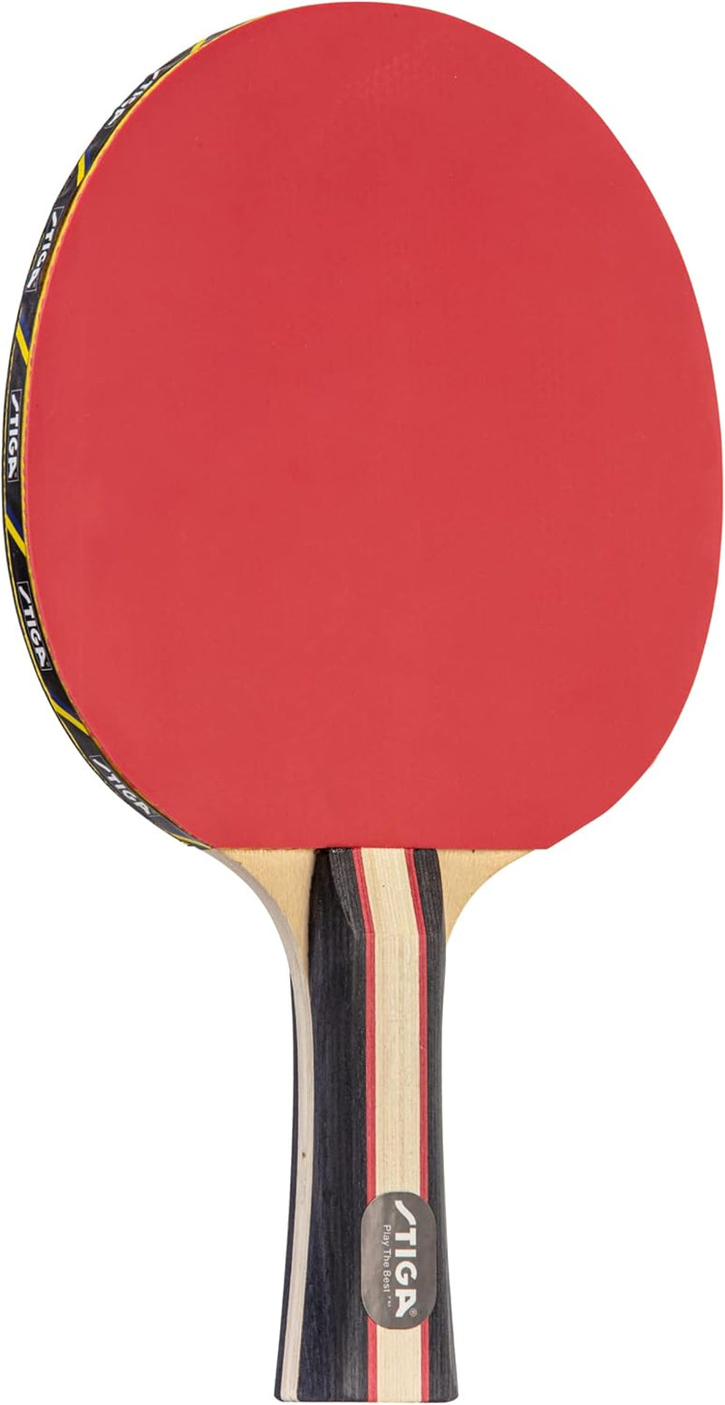 Performance 2 or 4 Player Table Tennis Set – USATT Approved Rackets and 3-Star Balls – 5-Ply Blade & Flared Handle – Perfect for Skill Development