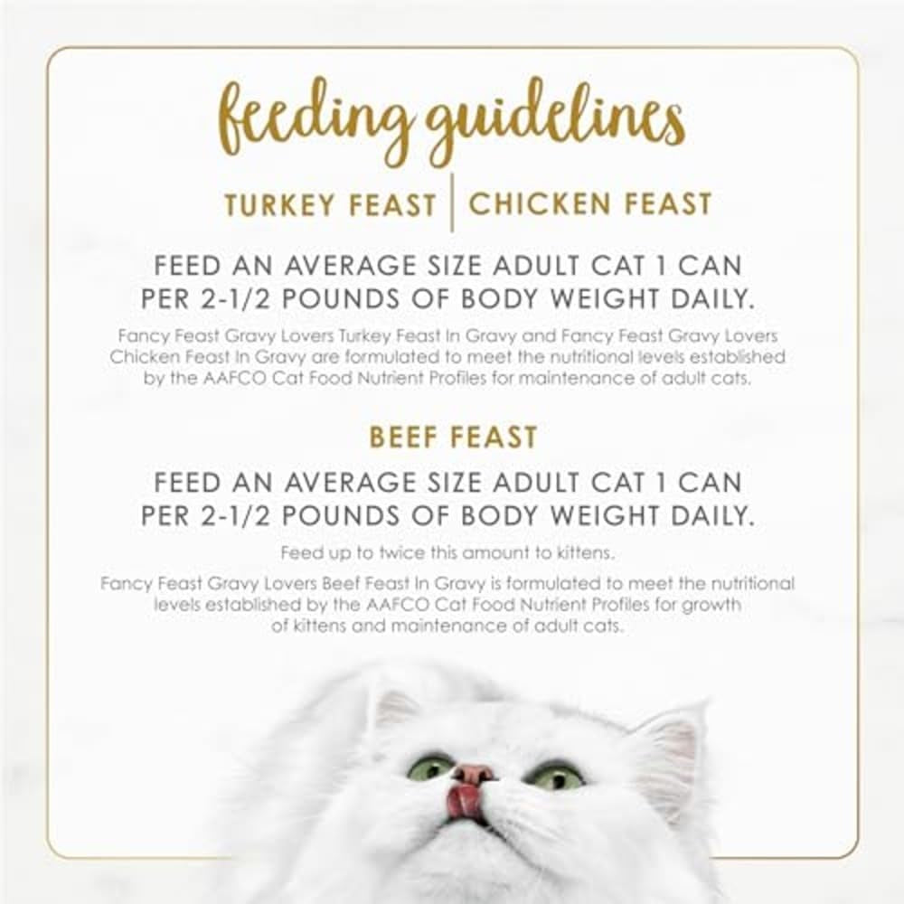 Purina  Gravy Lovers Poultry and Beef Grilled Gourmet Wet Cat Food Variety Pack - (Pack of 30) 3 Oz. Cans