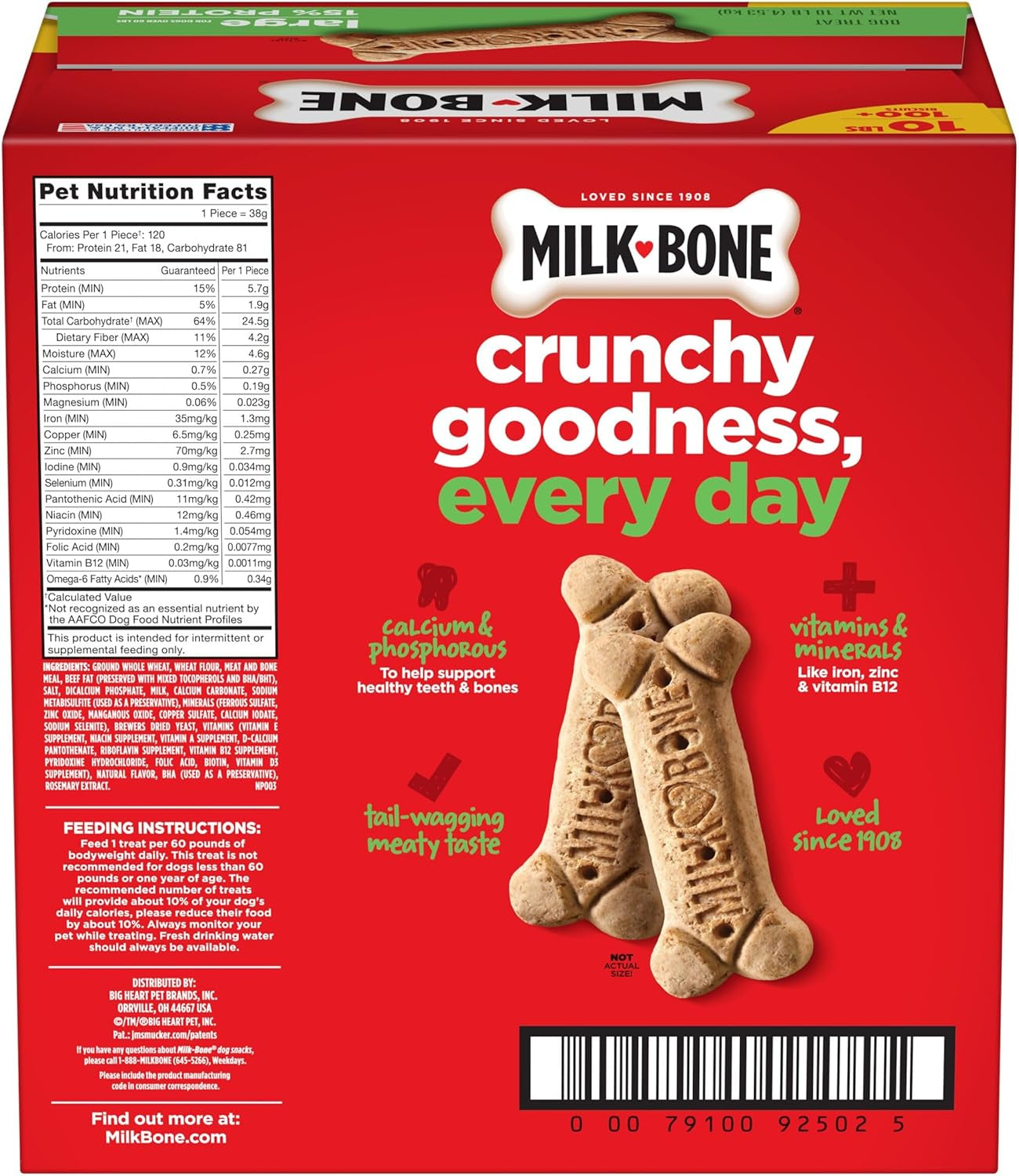 Original Dog Treats Biscuits for Large Dogs, 10 Pounds (Packaging May Vary)