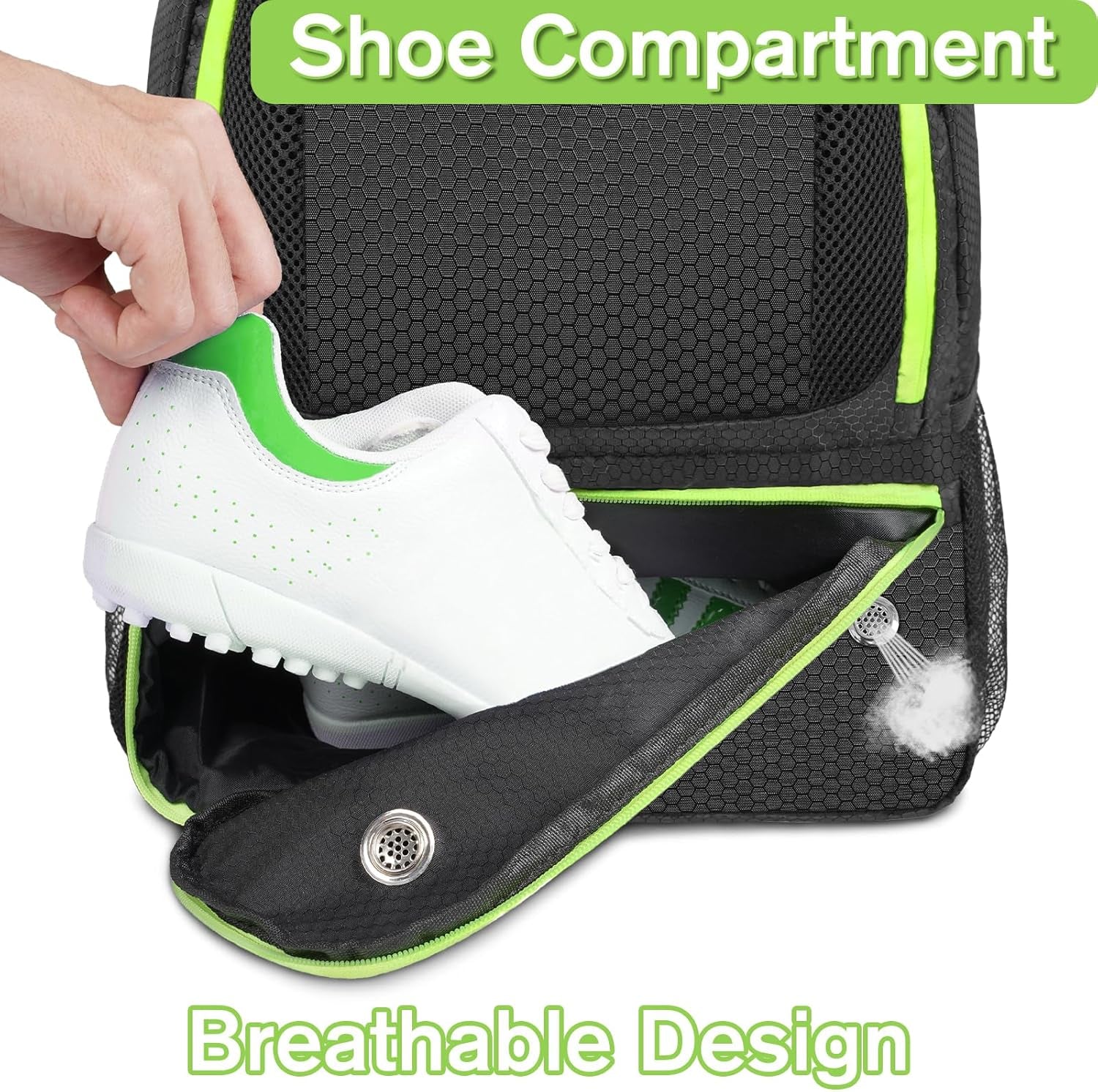 Soccer Backpack,Soccer Bag with Ball Holder, Water Resistant Sport Equipment Bags Fit Basketball Volleyball Football