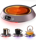 Coffee Mug Warmer - 50W Electric Coffee Warmer for Desk 3 Temp Settings & 2-9 Timer Smart Cup Warmer for Desk Candle Warmer Plate with LED Lights Beverage Tea Milk Warmer for Home & Office