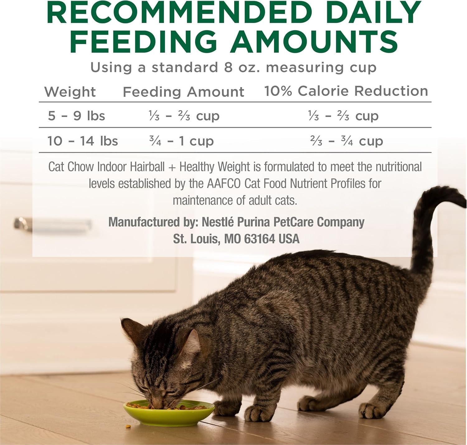 Indoor Healthy Weight and Hairball Dry Cat Food with Chicken - (Pack of 4) 3.15 Lb. Bags