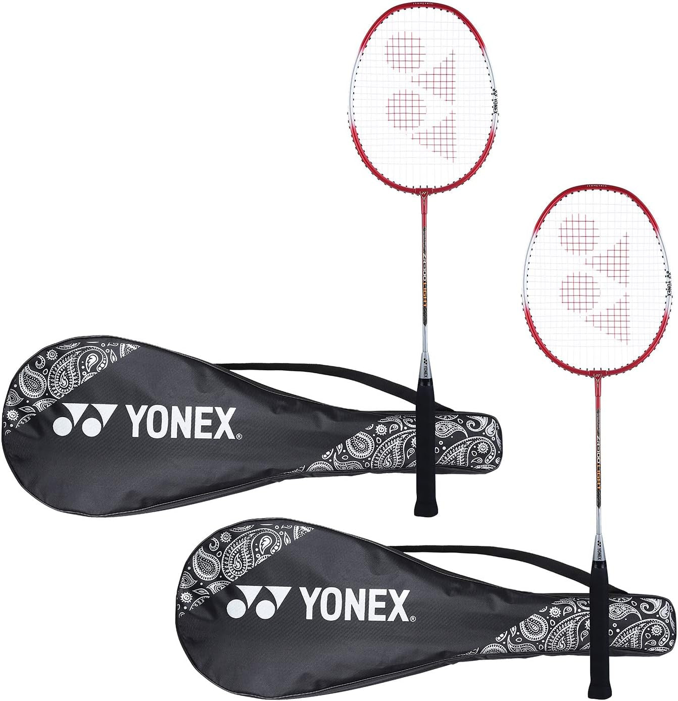 ZR 100 Light Aluminium Badminton Racquet with Full Cover, Set of 2 | Made in India