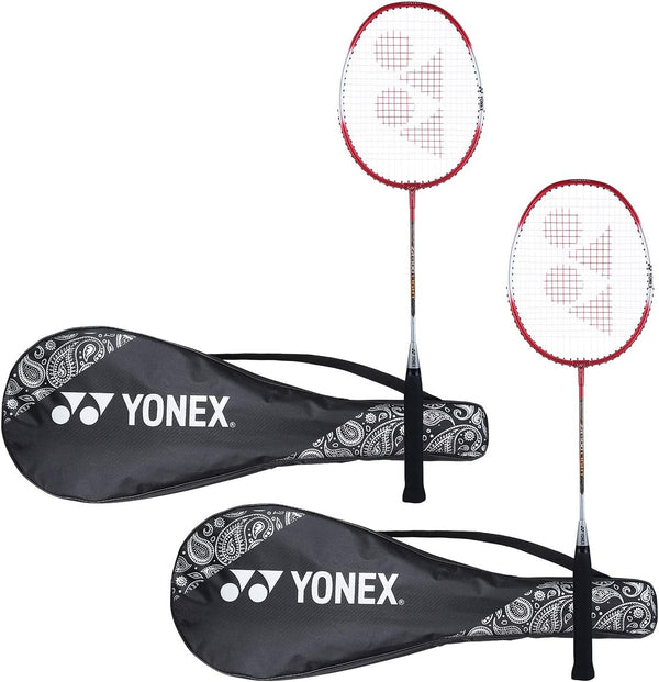 ZR 100 Light Aluminium Badminton Racquet with Full Cover, Set of 2 | Made in India