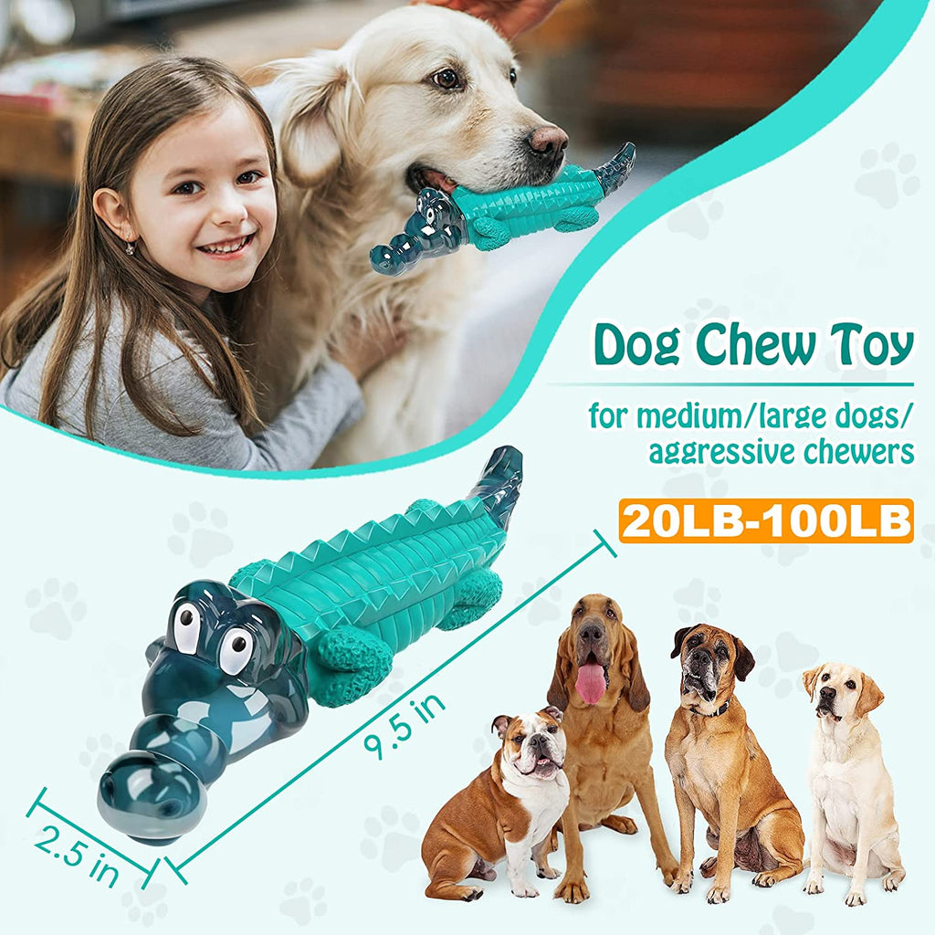 Dog Toys for Aggressive Chewers - Tough, Indestructible Dog Chew Toys for Large, Medium, Small Breed Dogs to Keep Them Busy