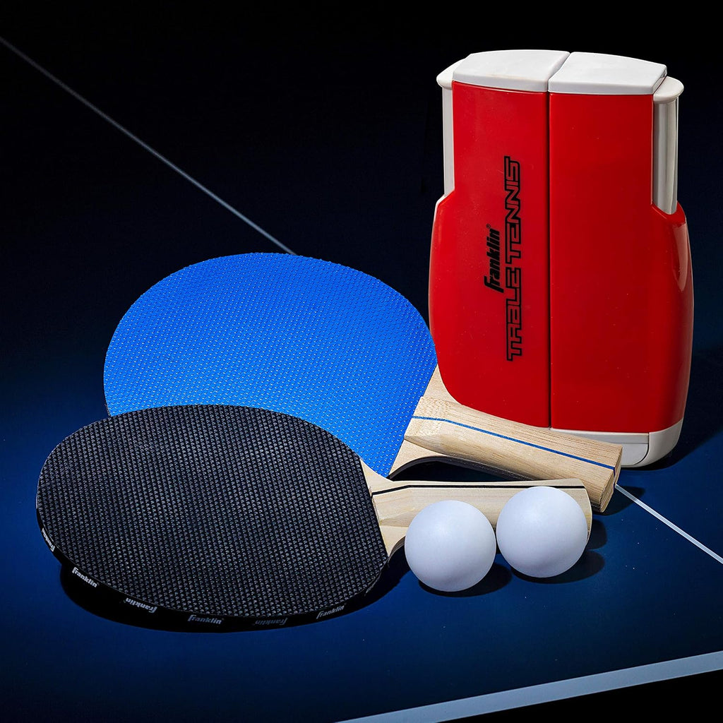 Franklin Sports Table Tennis to Go Portable Ping Pong Set - Table Top Ping Pong Net + (2) Paddles - Ping Pong Balls Included - 2 Players | Portable, Table Top, Ping Pong Net, (2) Paddles