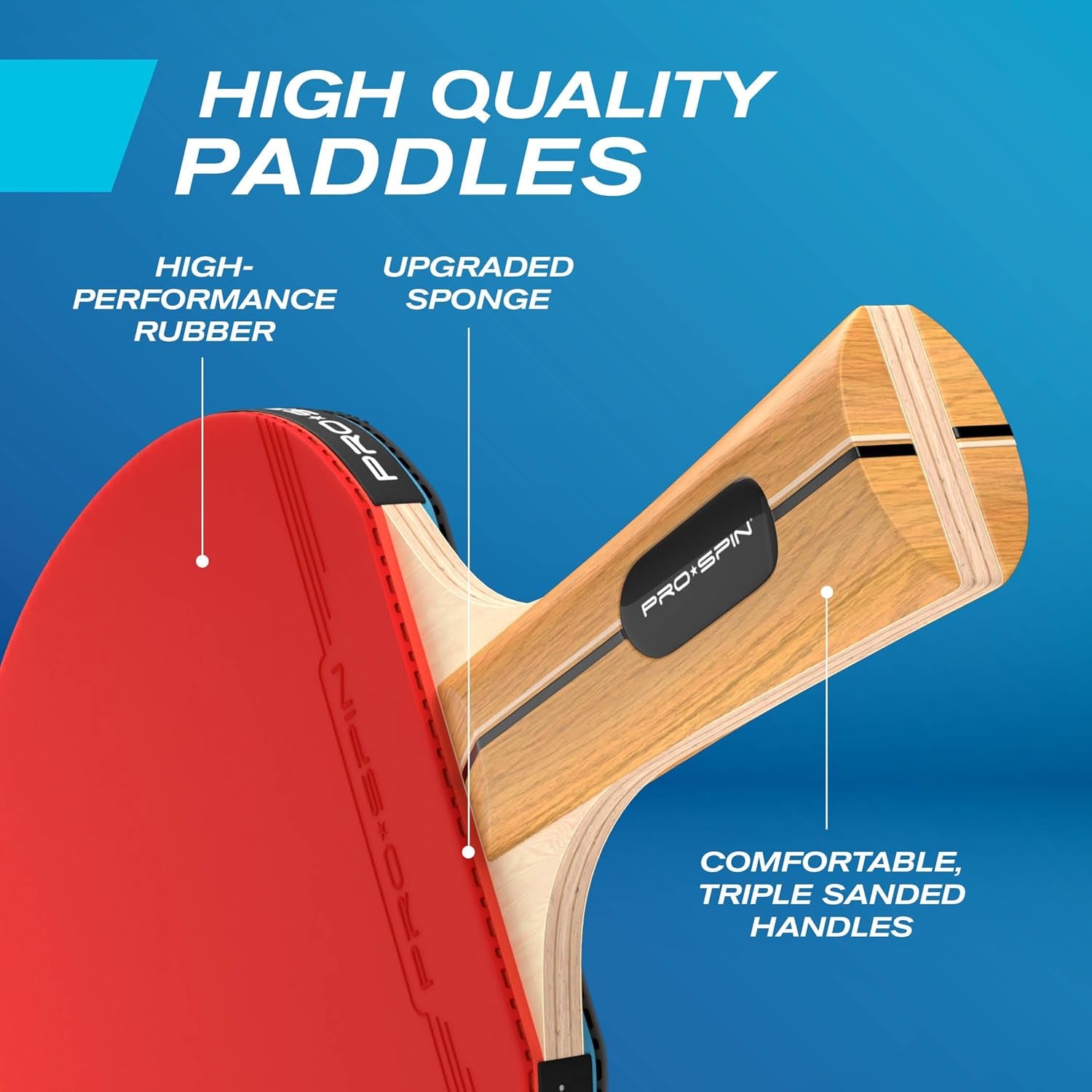 Portable Ping Pong Set with Retractable Ping Pong Net for Any Table, All-In-One Table Tennis Set with Ping Pong Paddles, Balls & Case, Table Top Family Game
