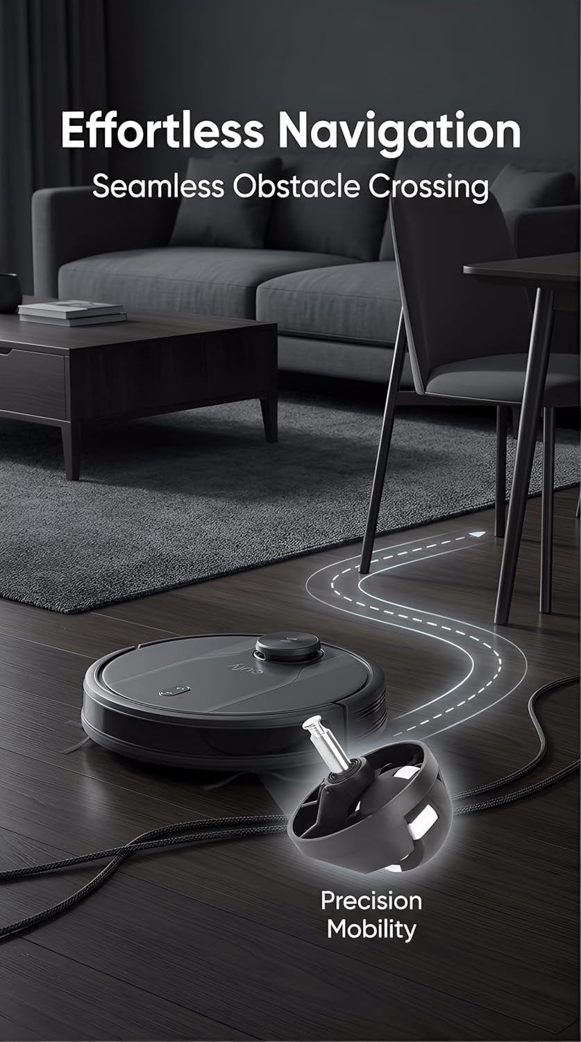 Robot Vacuum Universal Wheel, Vacuum Cleaner Roller Wheel Suitable for Eufy Robovac 30, 15C, 30C, G30/Nova Ihrv6-Blk