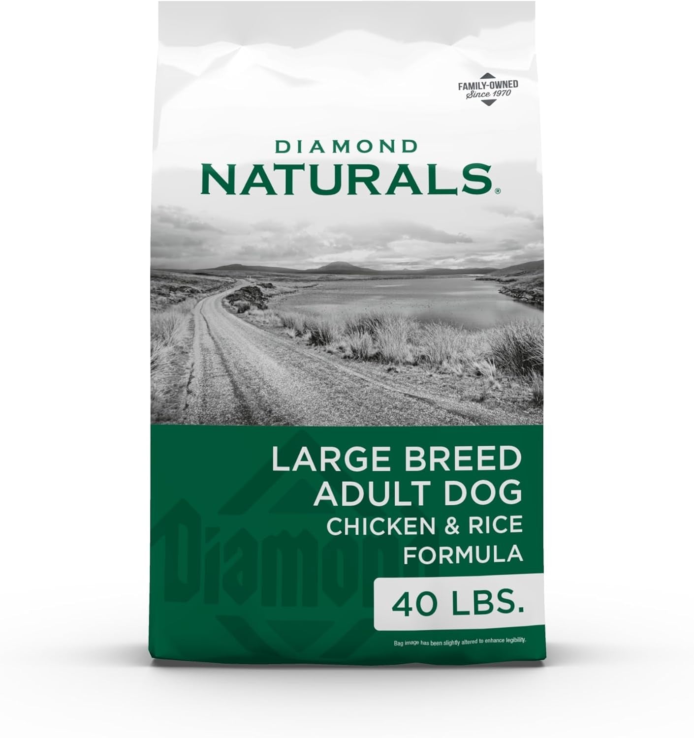 Large Breed Adult Dry Dog Food Chicken and Rice Formula with Protein from Real Chicken, Probiotics and Essential Nutrients to Support Balanced and Overall Health in Adult Dogs 40Lb