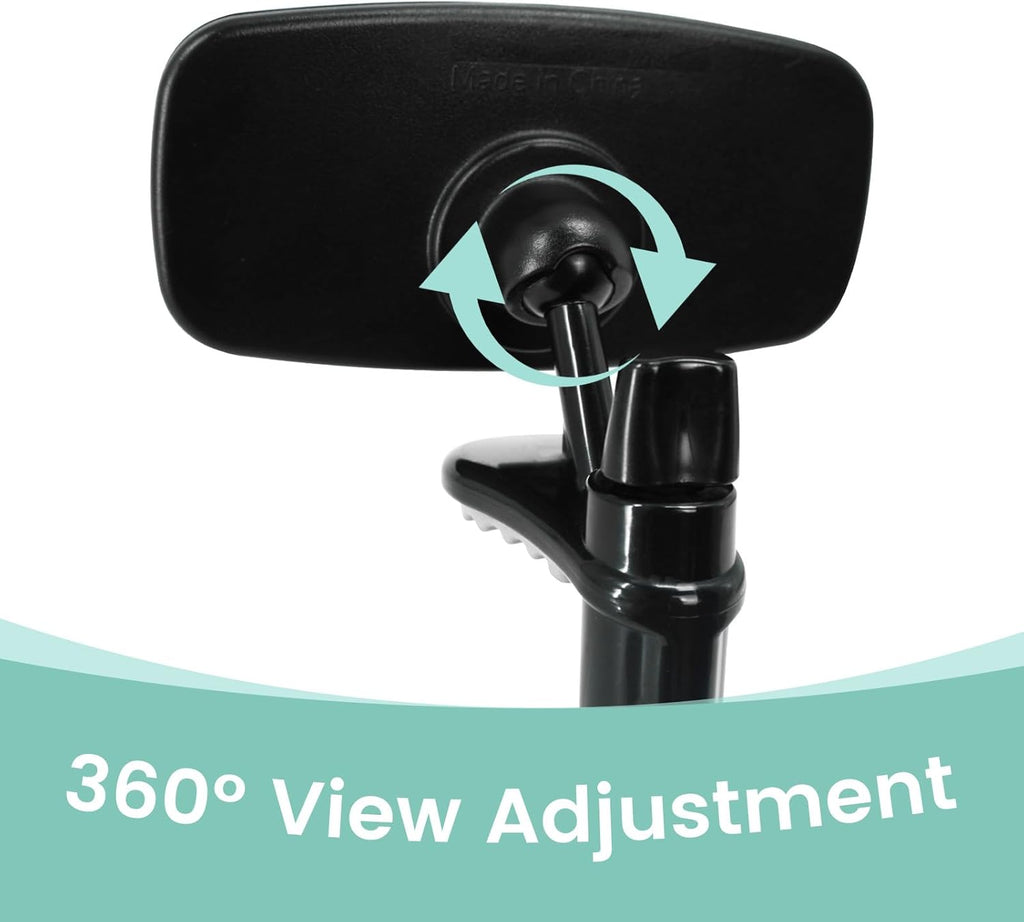 Clip Baby Car Mirror – Rear Facing Car Mirror for Baby, Over-The-Mirror Design, Shatterproof Glass, 360° Swivel, Universal Fit for Rearview Mirror – Toddler Car Safety Essential, Baby Car Accessories