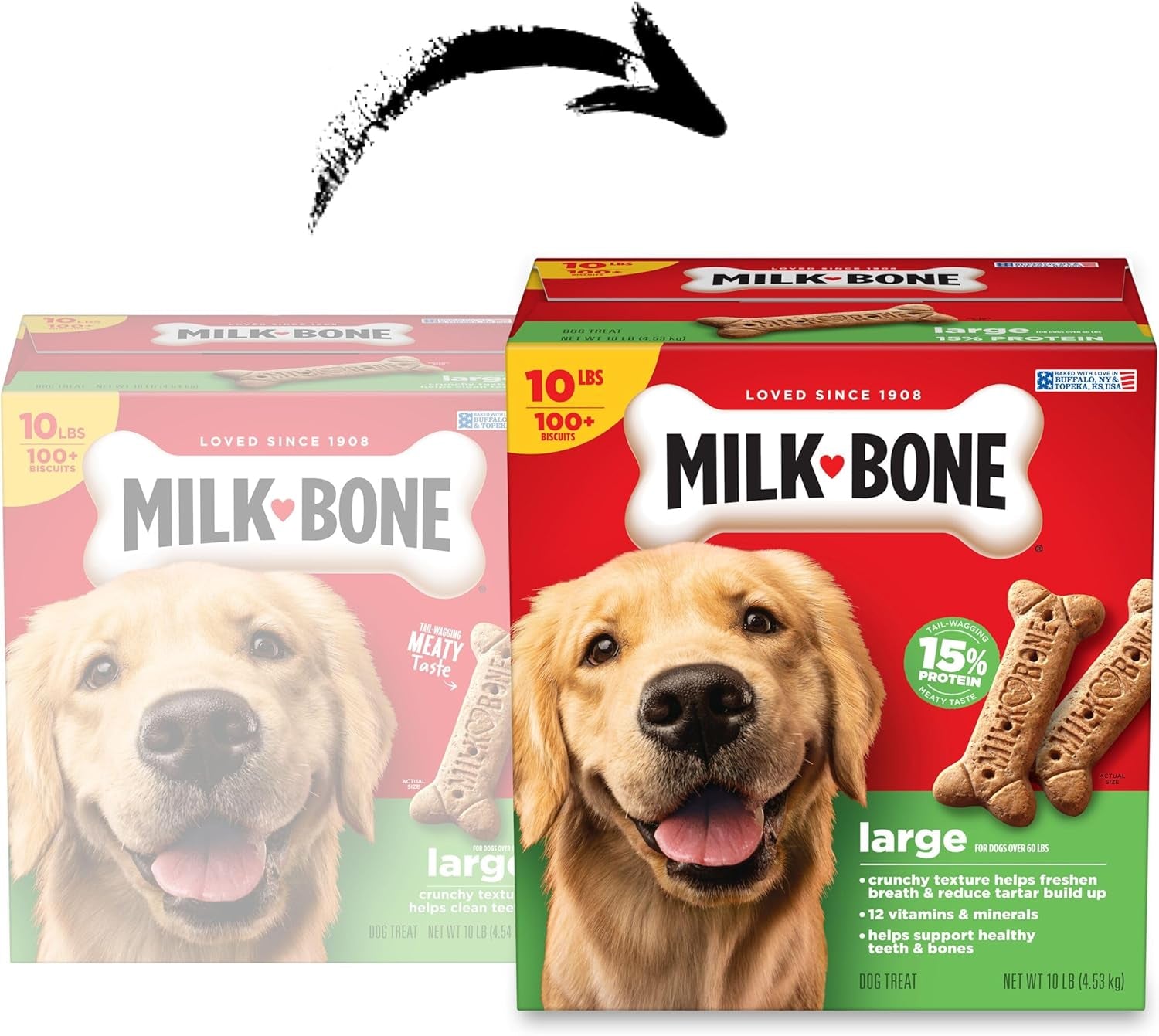 Original Dog Treats Biscuits for Large Dogs, 10 Pounds (Packaging May Vary)
