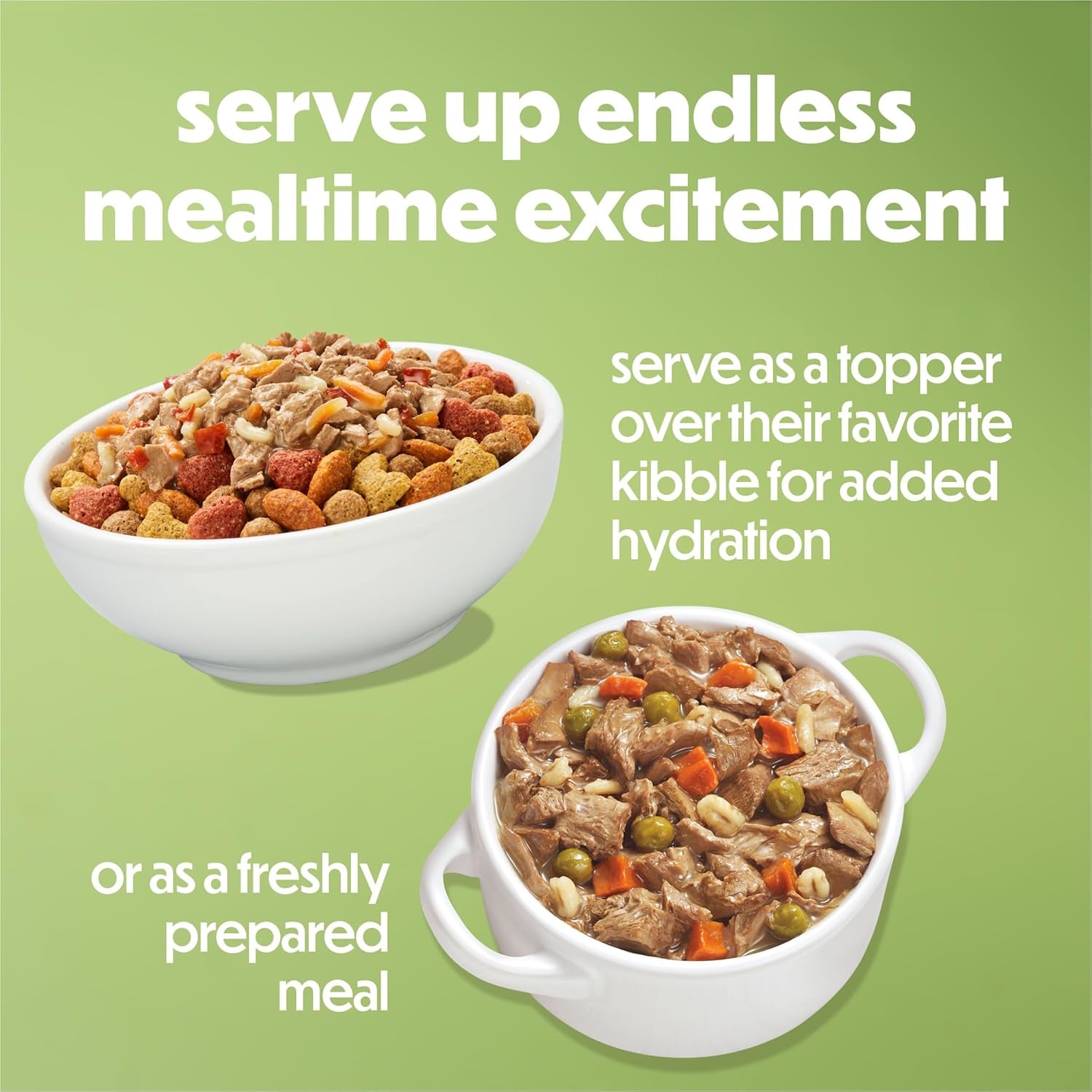 Purina  Gravy Wet Dog Food Variety Pack, Prepared Meals Stew - (12) 10 Oz. Tubs