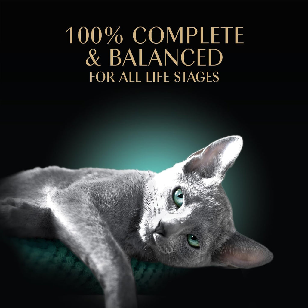 Perfect Portions Wet Cat Food Cuts in Gravy, Cat Food Wet Recipe, Roasted Chicken Entree, with Sustainable Salmon, Tender Turkey Entree, 2.6 Oz. Twin-Pack Trays (24 Count, 48 Servings)
