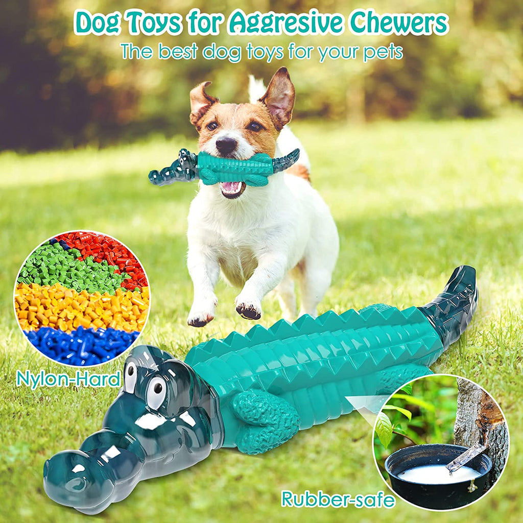Dog Toys for Aggressive Chewers - Tough, Indestructible Dog Chew Toys for Large, Medium, Small Breed Dogs to Keep Them Busy