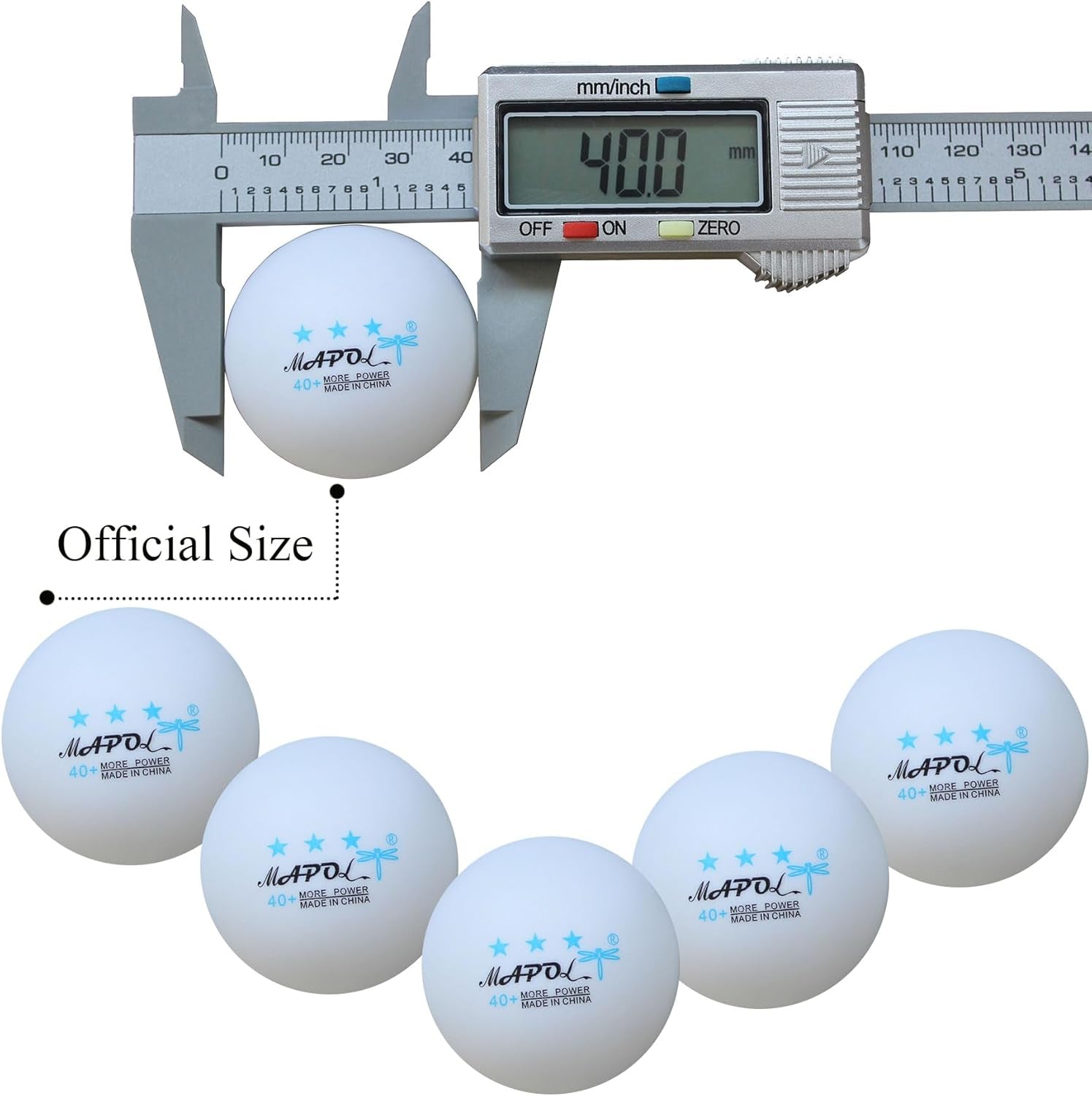 50 White 3-Star Table Tennis Ball Premium Training Ping Pong Balls